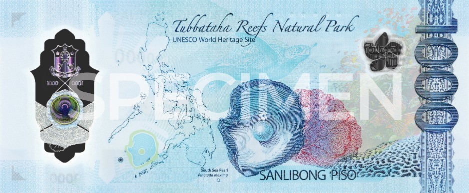 reverse side of 1000-piso polymer bill