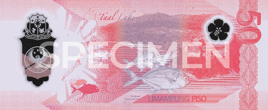 reverse side of 50-piso polymer bill