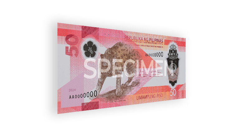 50-piso polymer banknote